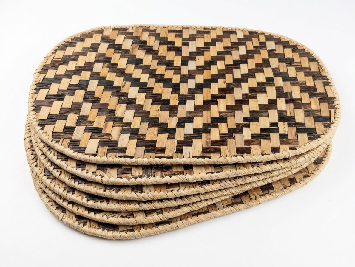 Handwoven Bwindi Natural Banana Fiber Table Mat