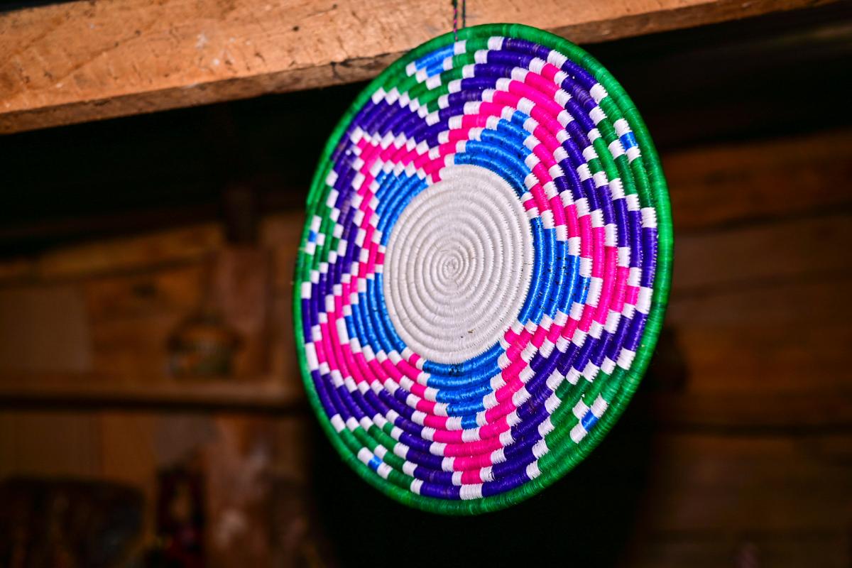 Hand-Woven Vibrant African Wall Plaques
