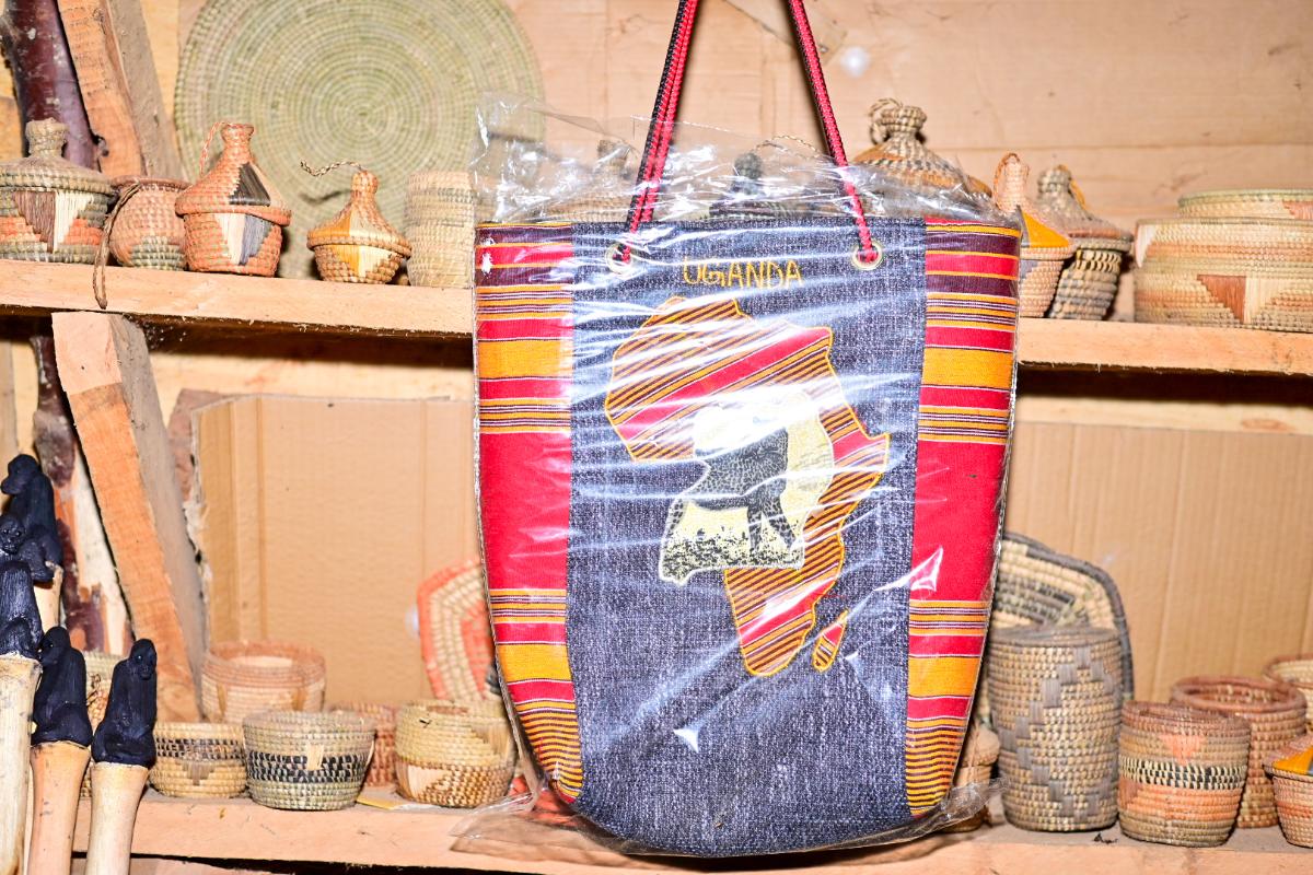 African Map & Crest Embroidered Tote Bag
